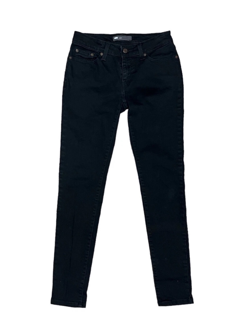 Levi's 535 Black Legging Skinny Jeans - Stretch Denim